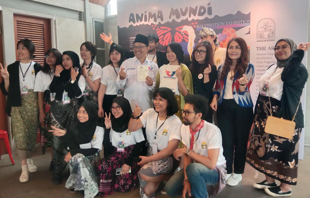 RPA Perindo Jabar Acungi Jempol Semangat Berkarya Komunitas Seni Ilustrasi Bandung