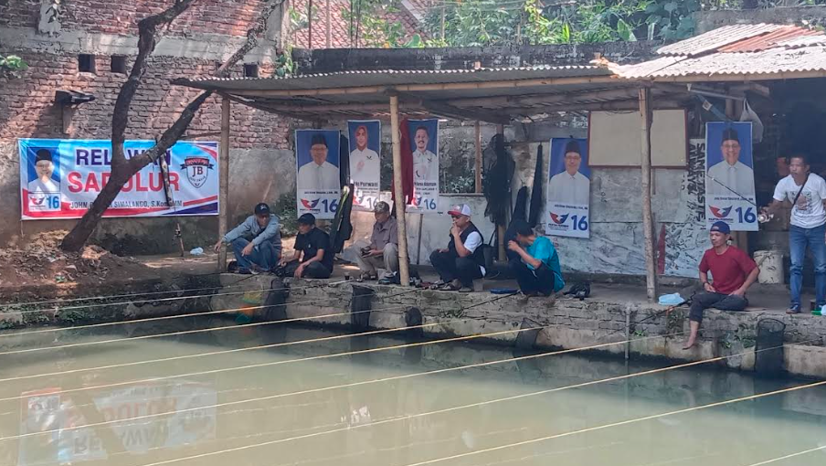 Serunya Kegiatan Memancing di Bandung, Partai Perindo Jalin Kedekatan dengan Warga