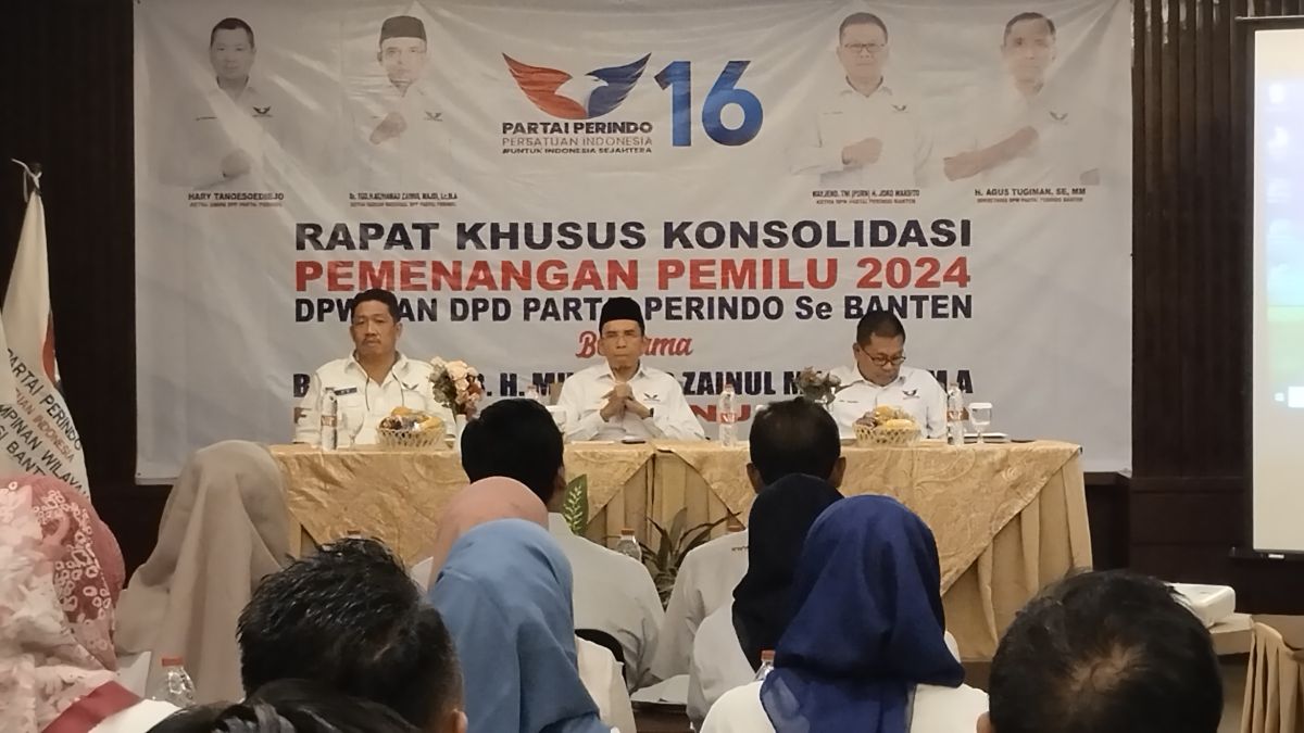 TGB Zainul Majdi Hadiri di Rapat Khusus Konsolidasi Partai Perindo Banten, Ini Pesannya