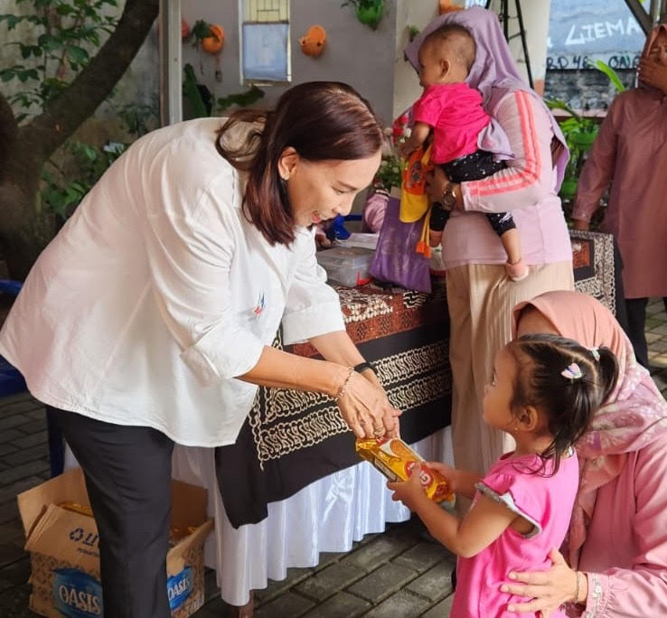 Bacaleg Partai Perindo Novianty Elizabeth Turun ke Lapangan Tekan Stunting