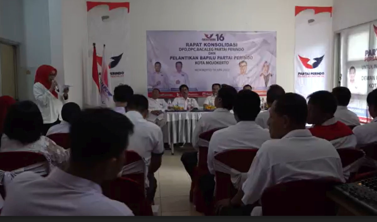Seusai Lantik Bappilu, Partai Perindo Mojokerto Target Raih 3 Kursi DPRD