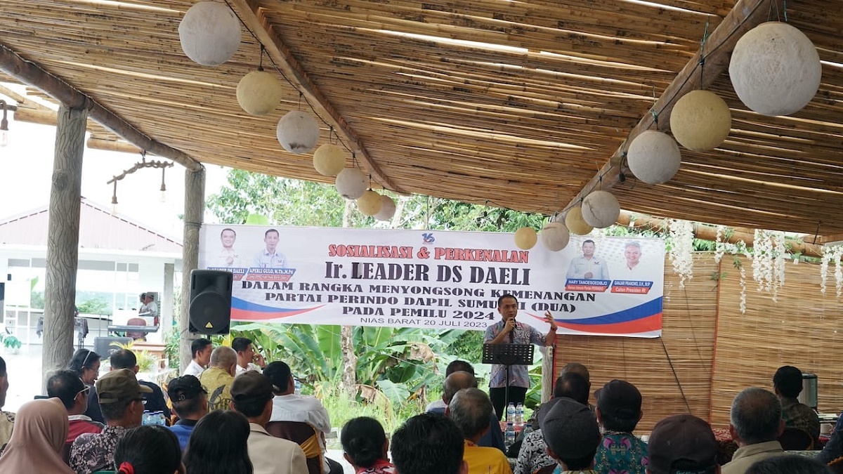 Bagikan KTA Berasuransi Partai Perindo, Bacaleg DPR Leader Daeli Targetkan Kemenangan
