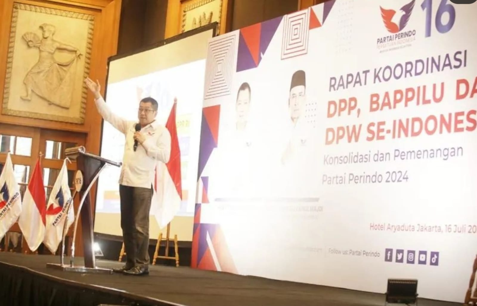 Bakar Semangat Kader Partai Perindo, HT: Maju Terus Pantang Mundur