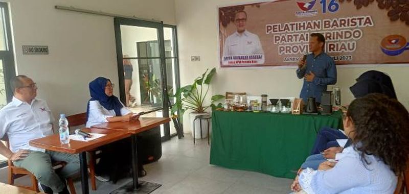 Partai Perindo Riau Gelar Pelatihan Barista untuk Kaum Muda