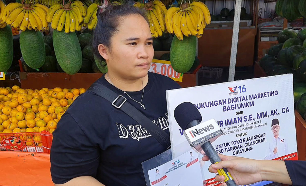 Cerita Pedagang Buah di Jaktim Senang Dapatkan Pelatihan Digital Marketing Partai Perindo