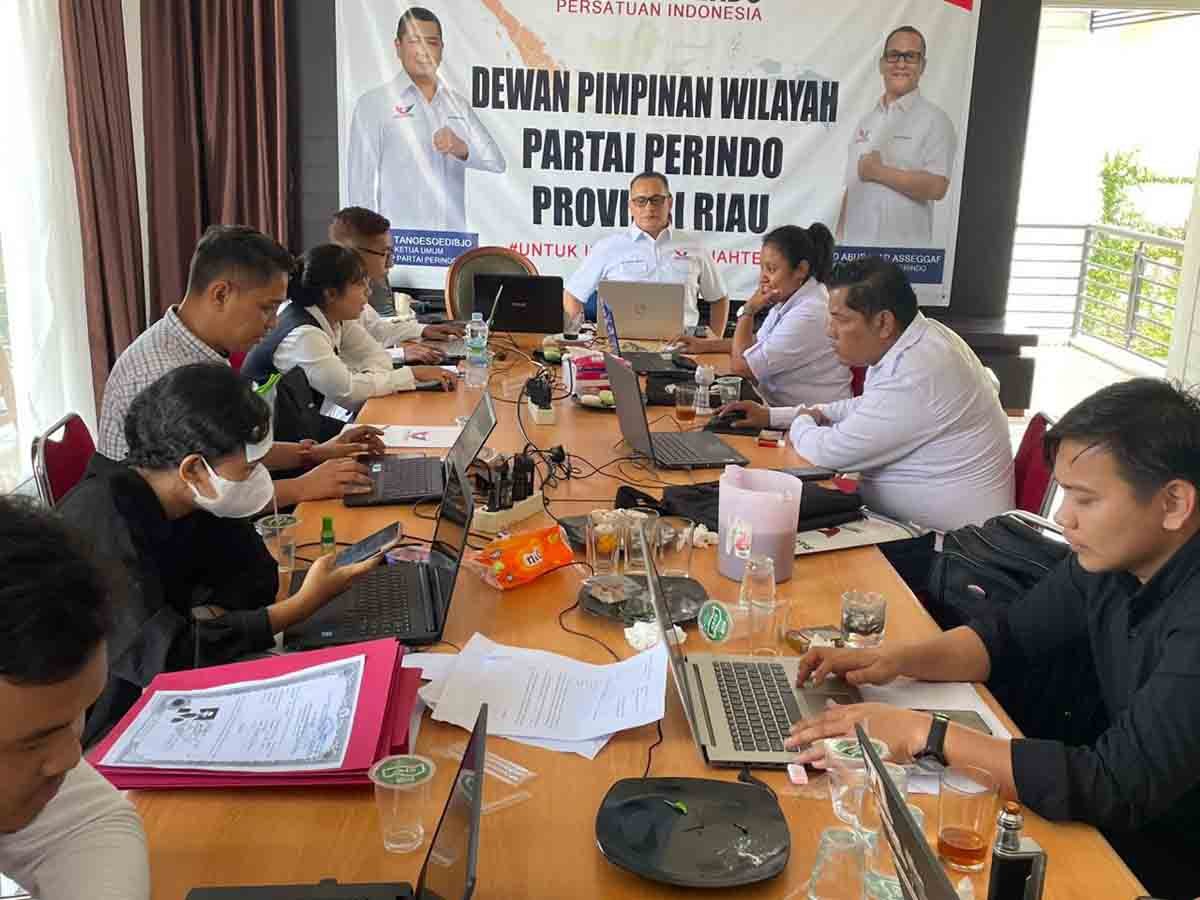 Partai Perindo Riau Optimalkan Kinerja Petugas Silon Hadapi Pesta Demokrasi 2024
