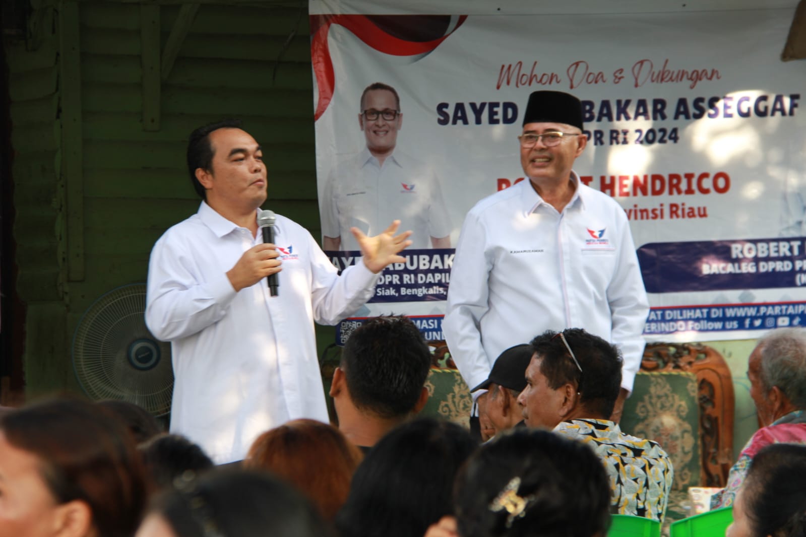 Bacaleg Partai Perindo Riau Sosialisasi di Tenayan Raya, Robert Hendriko Sampaikan 3 Program Andalan