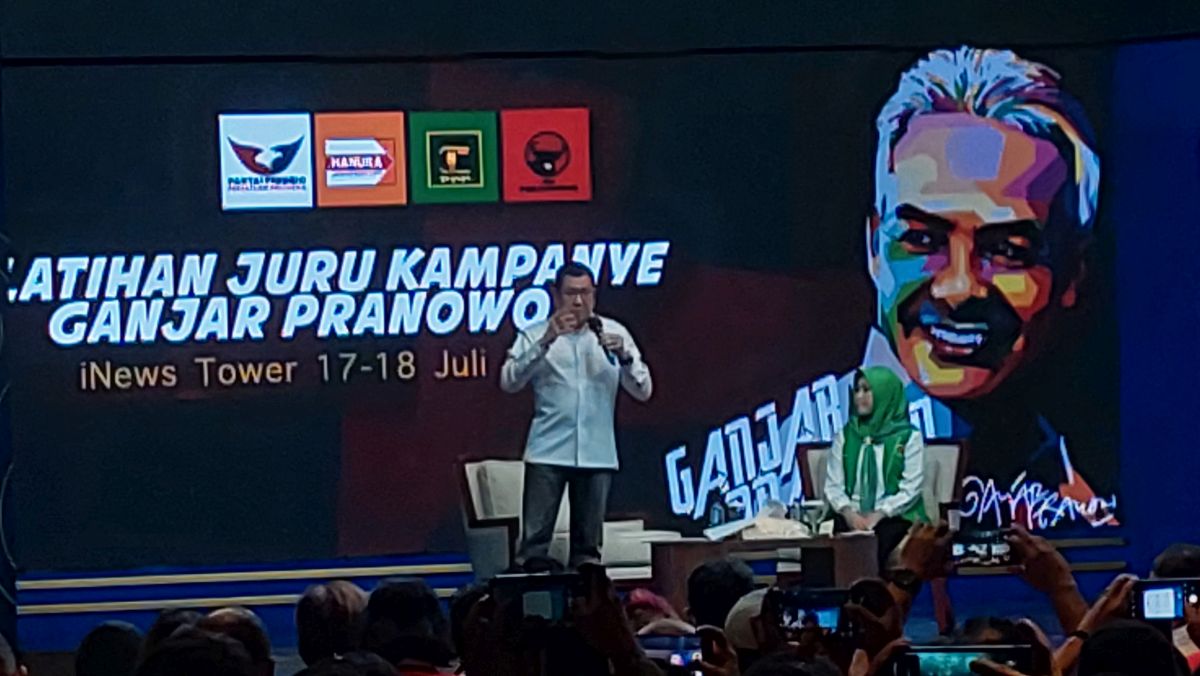 Pelatihan Jurkam, HT Sebut Ganjar Sosok Family Man dan Energik 