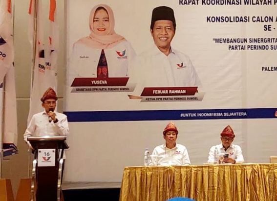 Gelar Rakorwil dan Konsolidasi, TGB Sebut Partai Perindo Sumsel Siap Hadapi Pemilu 2024
