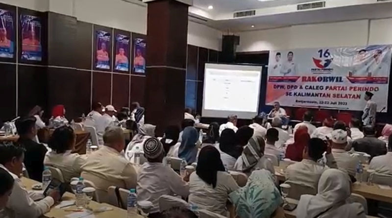 Gelar Rakorwil, DPW Partai Perindo Kalsel Targetkan Menang di Pemilu 2024