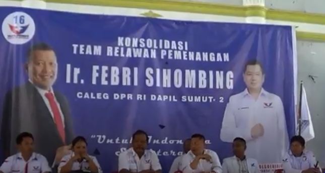Masyarakat Pakkat Humbang Hasundutan Siap Menangkan Bacaleg Partai Perindo Febri Wibawa Parsa Sihombing