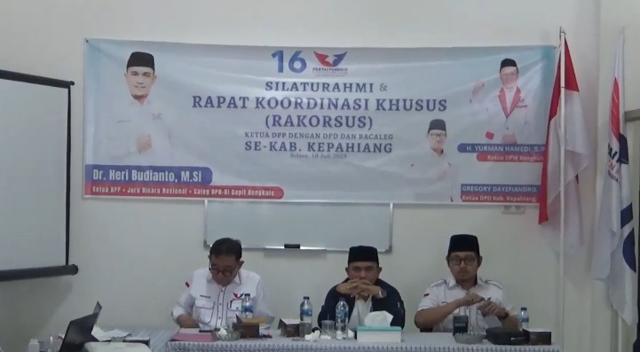 Rakorsus Menuju Pemilu 2024, Herbud Gembleng Pengurus dan Bacaleg Partai Perindo Kepahiang