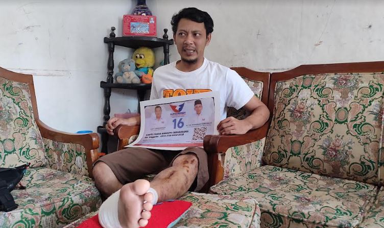 Punya KTA Perindo Berasuransi, Pengemudi Ojol yang Kecelakaan Ini Langsung Dapat Santunan