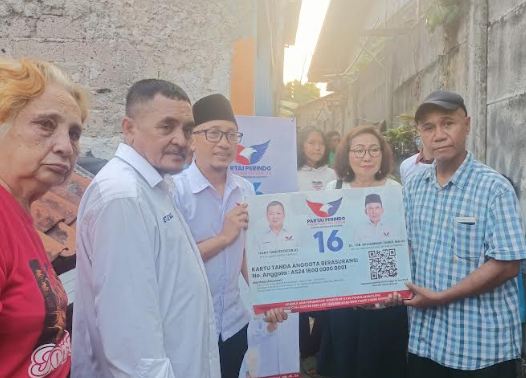 RPA Perindo Bersama Bacaleg Dapil 6 Blusukan ke Gang Sempit, Ini yang Hendak Disampaikan
