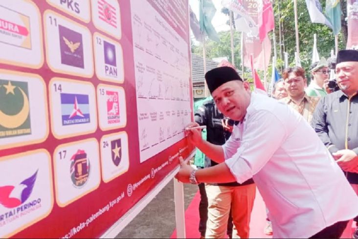 Tanda Tangani Deklarasi Pemilu 2024, Partai Perindo Palembang Targetkan 6 Kursi DPRD 