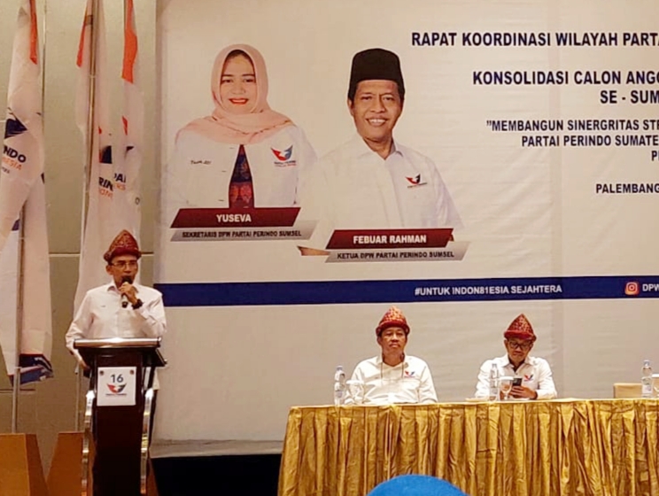 TGB Sebut Kader Partai Perindo di Sumsel Percaya Diri Raih Dua Digit Kursi Legislatif