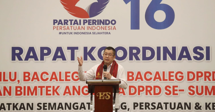 HT Targetkan Partai Perindo Raup Suara 10 Persen Lebih di Sumut