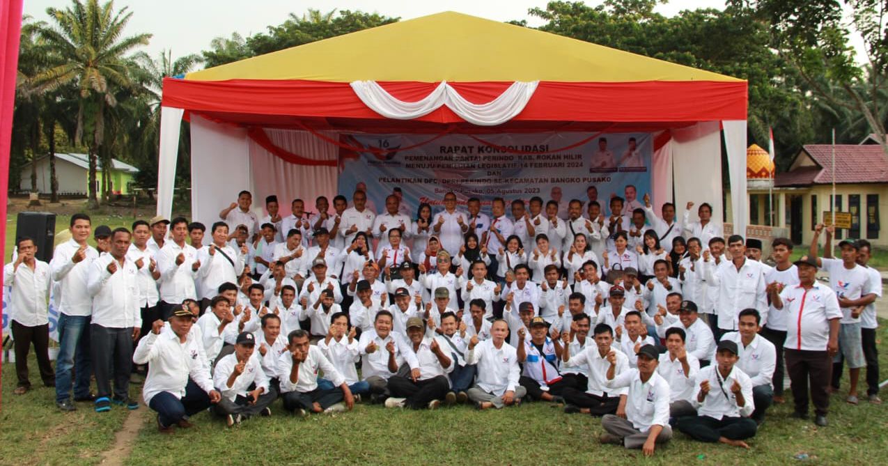 DPC Partai Perindo Bangko Pusako Dikukuhkan, Terus Bergerak Raih Kemenangan 