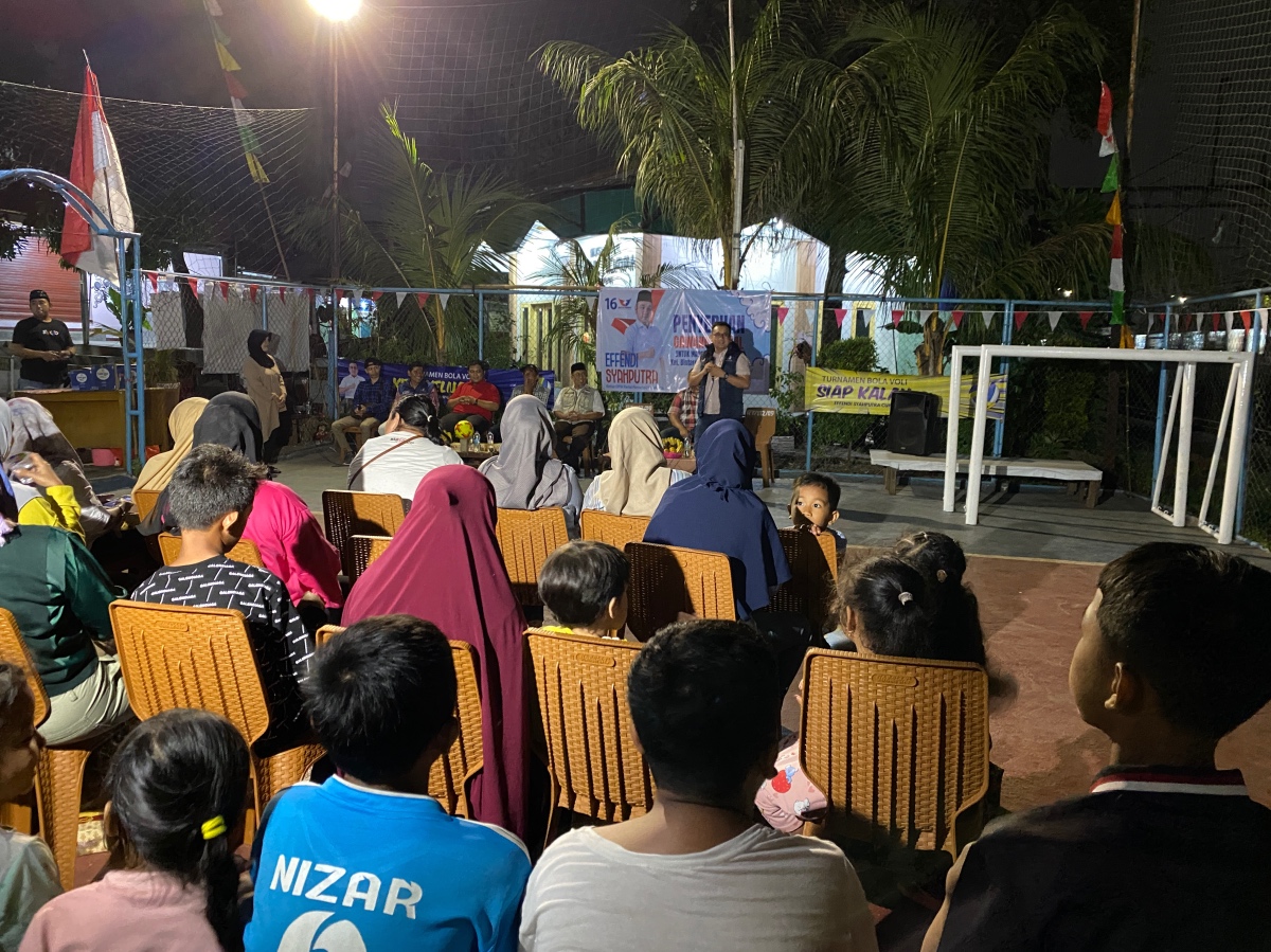 Bacaleg Partai Perindo Beri Bantuan Gawang Futsal, Optimis Muncul Bibit Timnas Indonesia