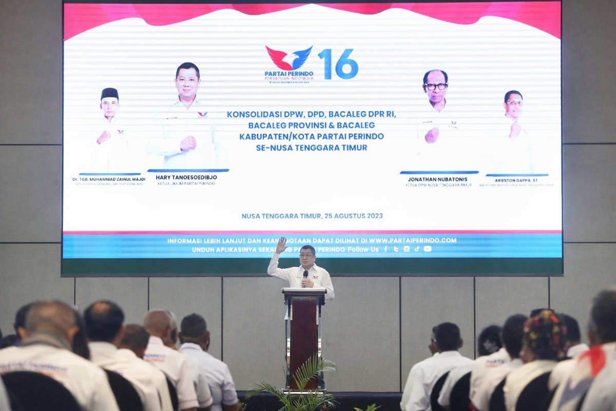 Di NTT, Hary Tanoe Tegaskan Target Perolehan Suara Partai Perindo Dua Digit 