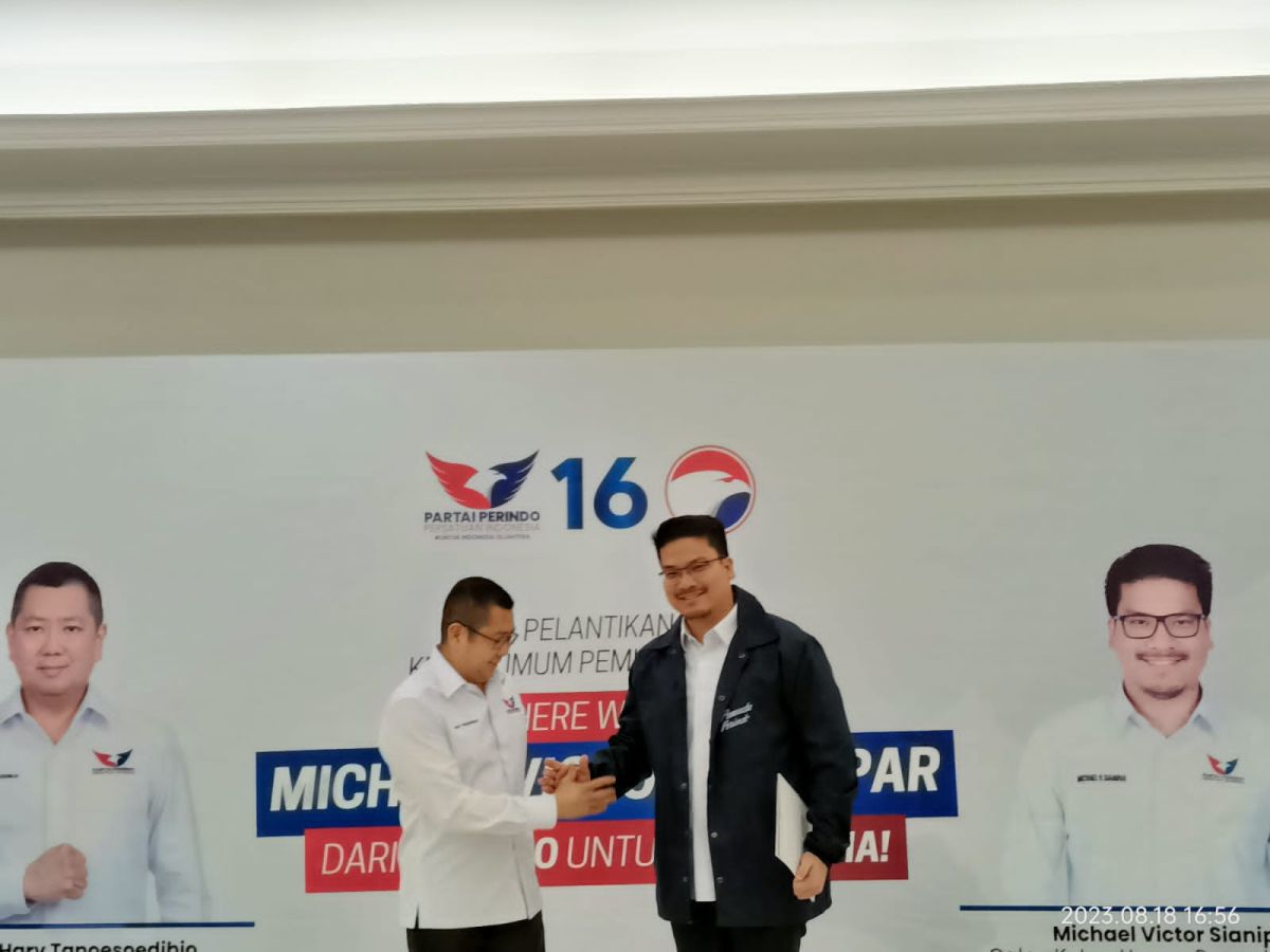 Dilantik Jadi Ketum Pemuda Perindo, Michael Sianipar: Sudah Saatnya Pemuda Bergerak