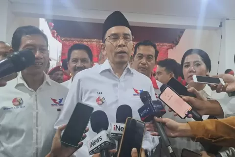 Hadiri Apel Siaga PDIP, Ketua Harian Perindo TGB: Ganjar Otentik Teruskan Jokowi sebagai Presiden 