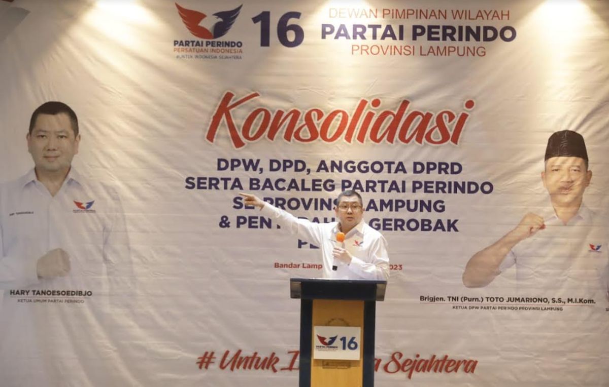 Hary Tanoesoedibjo: Kader dan Bacaleg Harus Kerja Keras Menangkan Partai Perindo di Pemilu 2024