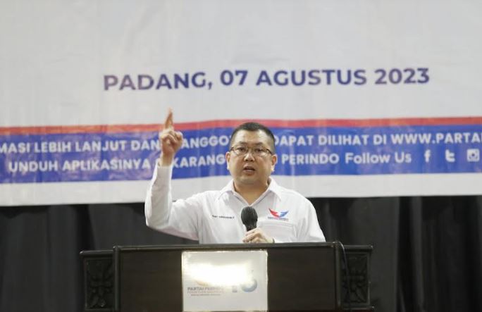 Hary Tanoesoedibjo Paparkan Target Partai Perindo di Sumatera Barat