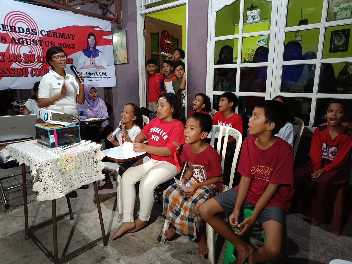 HUT ke-78 RI, RPA Perindo Jakarta Utara Gelar Lomba Cerdas Cermat di Tanjung Priok