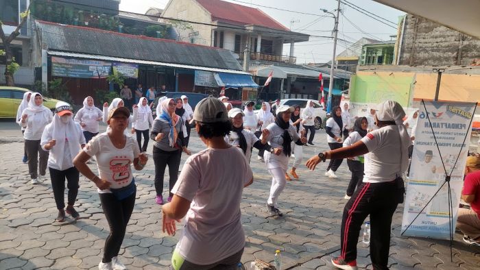 Ikut Senam Sehat dan Pengobatan Gratis Kartini Perindo, Warga Koja: Seru Banget!