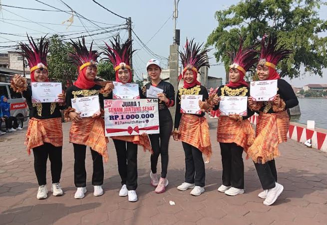 Gelar Lomba Senam Jantung Sehat, Bacaleg Perindo: Tingkatkan Kesehatan dan Kreativitas
