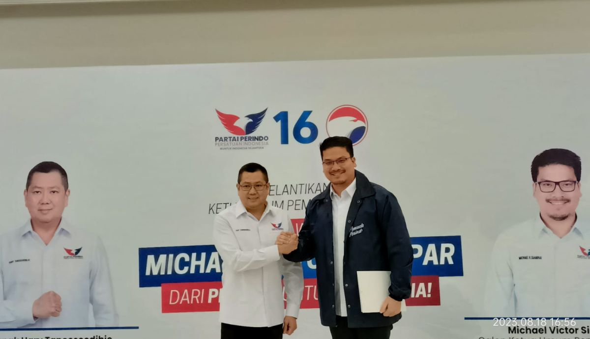 Lantik Michael Jadi Ketum Pemuda Perindo, HT: Anak Muda Harus Peduli pada Bangsanya