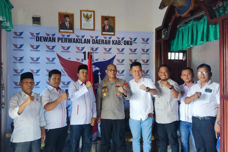 Dikunjungi Kapolres, DPD Partai Perindo OKU Siap Dukung Kamtibmas Pemilu 2024 