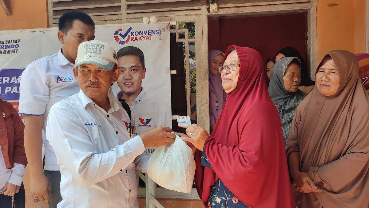 Partai Perindo Kota Sukabumi Gelar Pasar Sembako Murah, Warga: Alhamdulillah Sangat Membantu