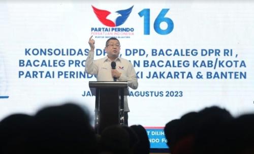 Gelar Rapat Konsolidasi, Ini Wejangan Hary Tanoe kepada Kader Partai Perindo