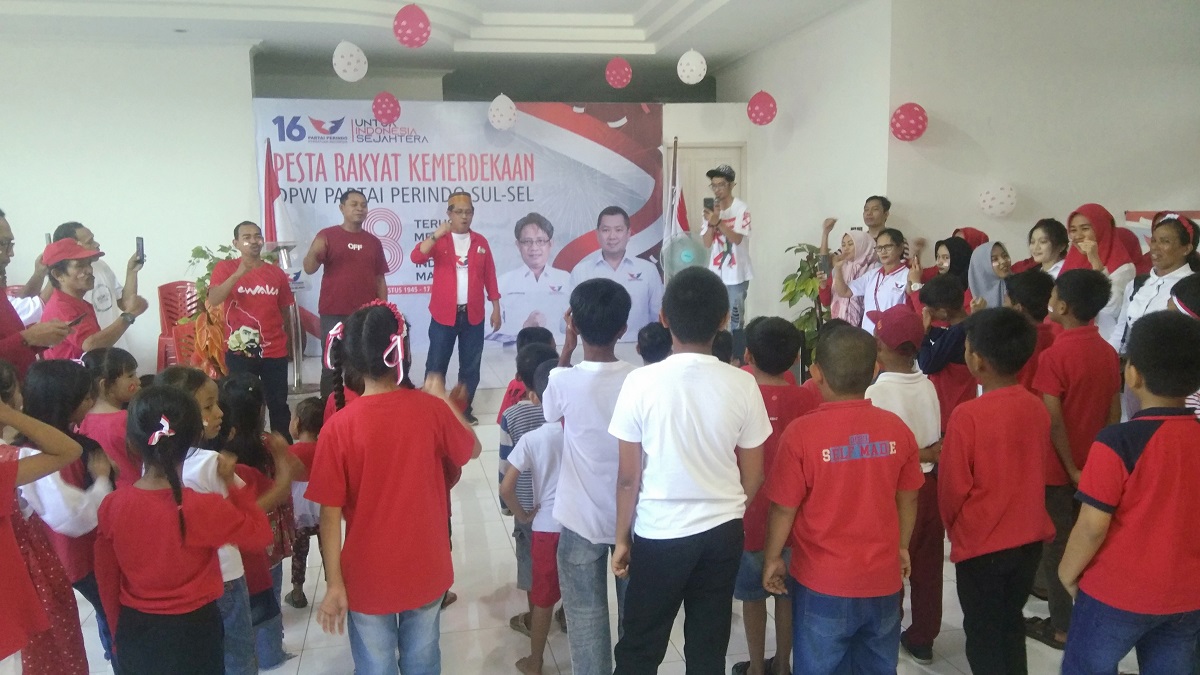 Rayakan HUT ke-78 RI, Partai Perindo Sulsel Gelar Pesta Rakyat Kemerdekaan