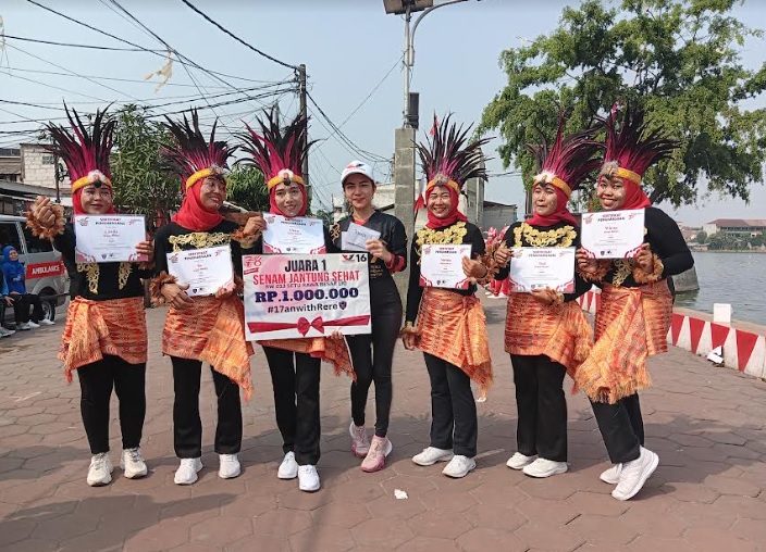 Gelar Senam Jantung Sehat, Caleg Partai Perindo Depok: Bangkitkan Semangat Kemerdekaan