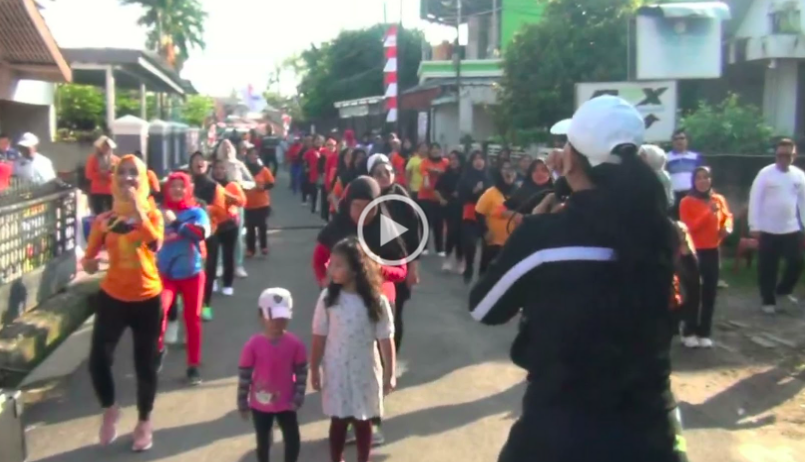 Seru! DPW Partai Perindo Sumsel Gelar Senam Sehat Bareng Warga dan Bacaleg