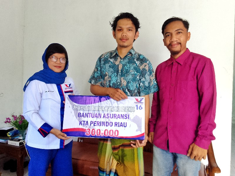 Klaim KTA Berasuransi Cair, Afisi Sabri: Bukti Nyata Partai Perindo Hadir untuk Warga Pekanbaru
