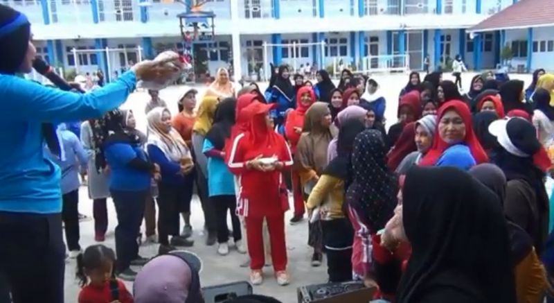 Bacaleg Sumsel: Kita Perkenalkan Partai Perindo Lewat Senam Kampung