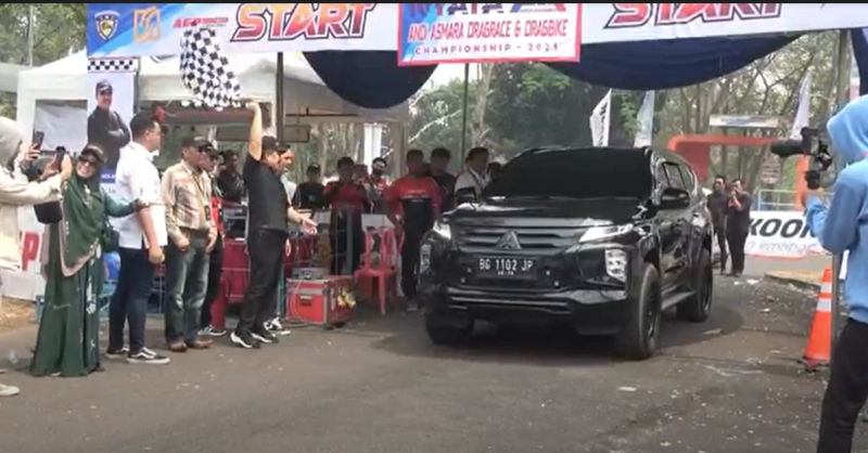Bacaleg Partai Perindo Andi Asmara Gelar Putaran Kedua Drag Race dan Drag Bike Championship 2023