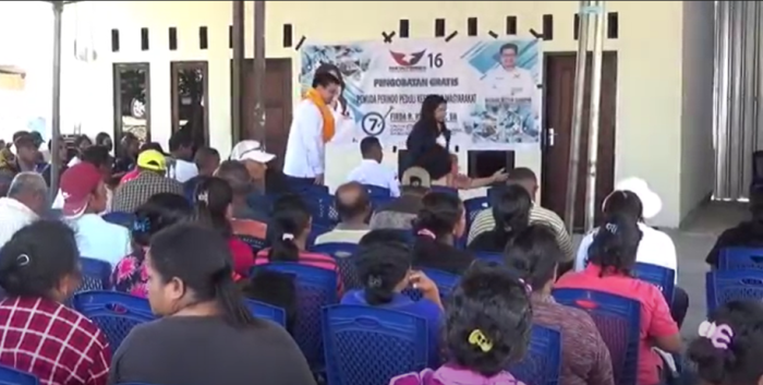 Bacaleg Partai Perindo Gelar Pengobatan Gratis di Kupang