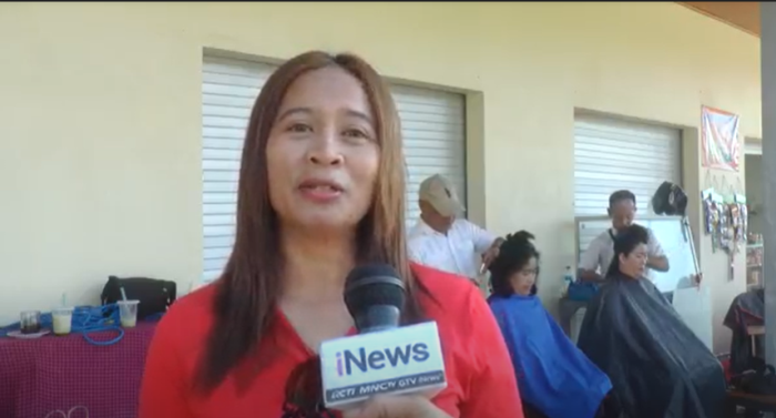 Bacaleg Partai Perindo Gelar Senam hingga Potong Rambut, Warga Salatiga: Sangat Senang