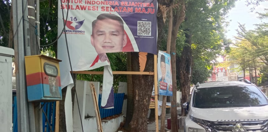 Keluhkan Banyaknya Atribut Calegnya Dirobek dan Hilang, Bappilu Partai Perindo Makassar Curigai Ulah Oknum Tertentu