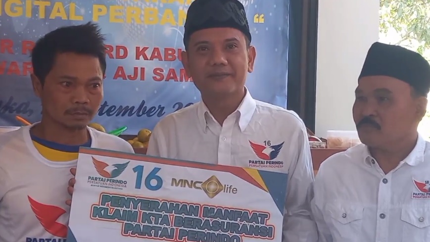 Dapat Santunan KTA Berasuransi Partai Perindo, Warga Majalengka Bersyukur