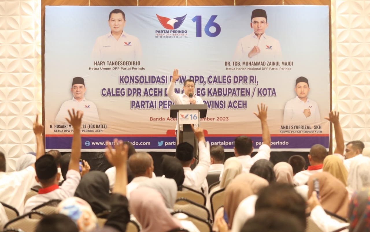 Di Banda Aceh, Hary Tanoe Tegaskan Komitmen Partai Perindo Sejahterakan Masyarakat