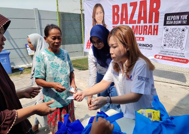 Gelar Bazar Tebus Murah, Bacaleg Partai Perindo Yolanda Pastikan Akan Berlangsung Lagi