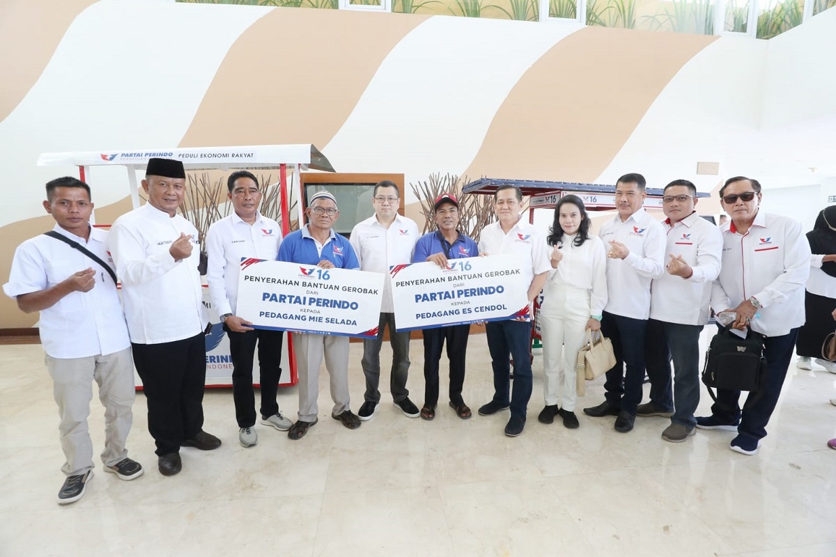 HT Sebut Bantuan Gerobak Simbol Perjuangan Partai Perindo