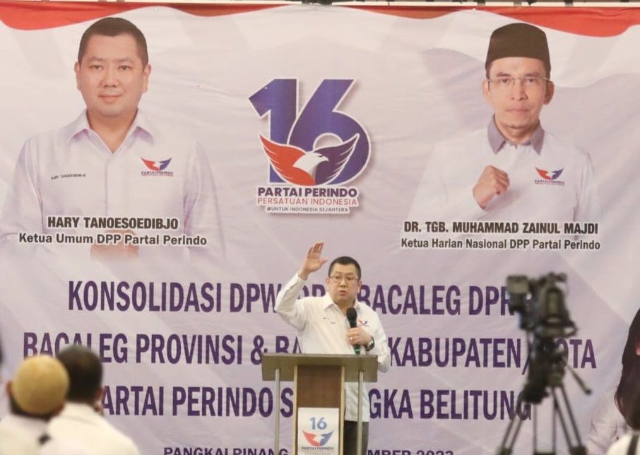 HT Tegaskan Strategi Pemenangan Perindo di Pangkalpinang