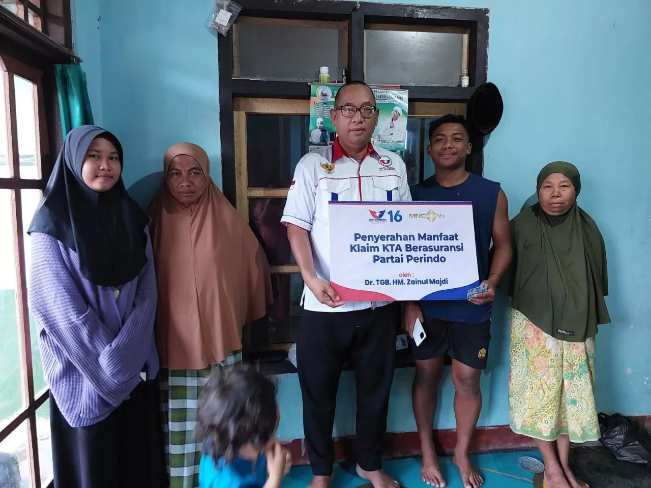Alami Kecelakaan Sepeda Motor, Sab'ul Munir Dapat Bantuan Klaim Asuransi KTA Partai Perindo
